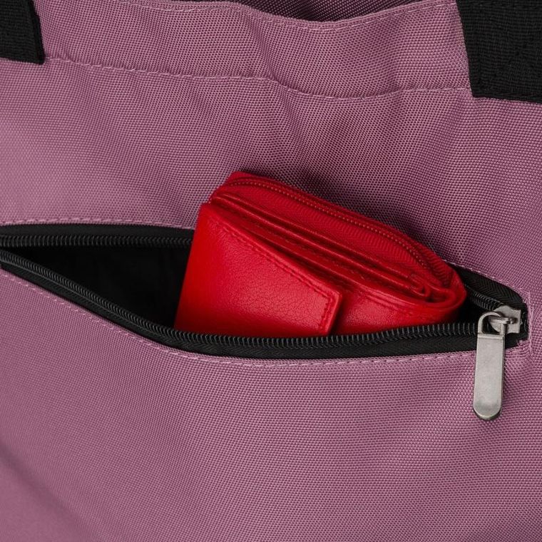 Torebka shopper, różowa, Peterson