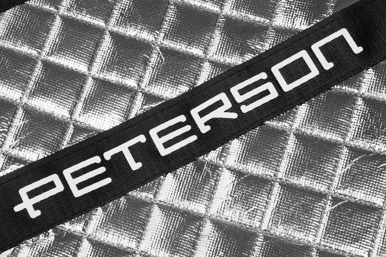 Torebka shopper, srebrna, Peterson