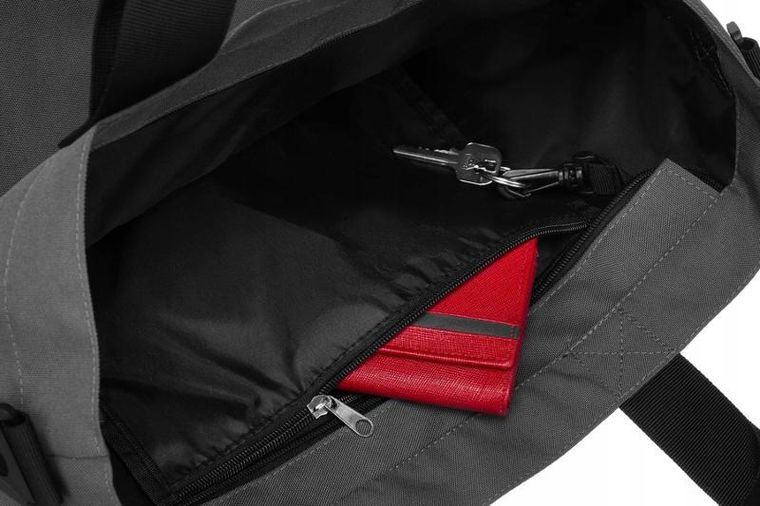 Torebka shopper, szara, materiałowa, Rovicky