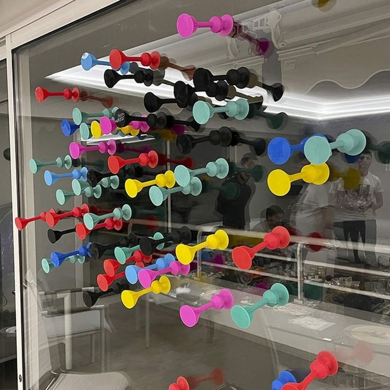 Tossit, rzutki, zestaw startowy, gra zręcznościowa, niebieski i żółty, 7 elementów