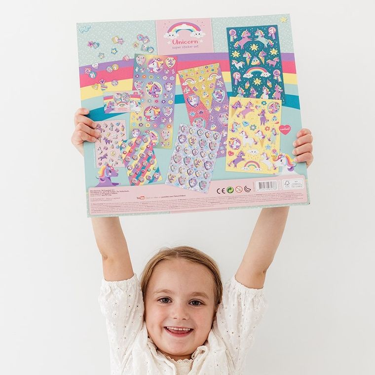 Totum, Unicorn, duży zestaw naklejek, 300 elementów