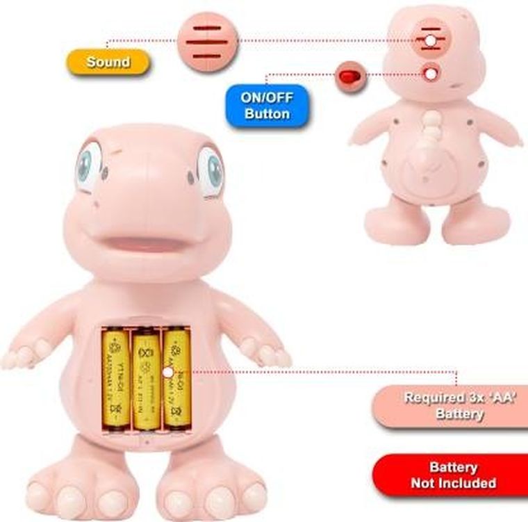 Toys, tańczący dinozaur, figurka interaktywna