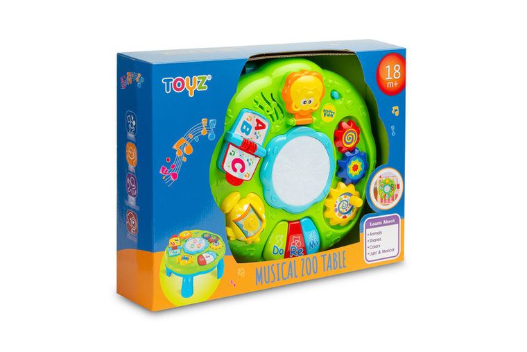 Toyz, stoliczek muzyczny, zabawka edukacyjna, zoo