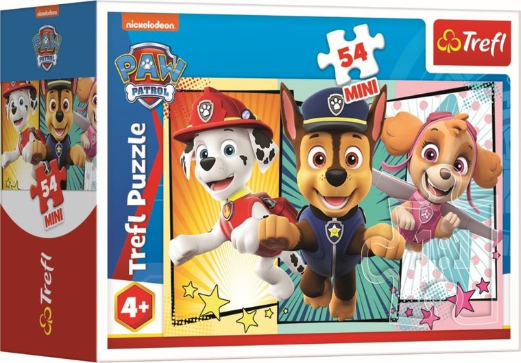 Trefl, Bądź jak Psi Patrol, puzzle mini, 54 elementy, 1 szt.