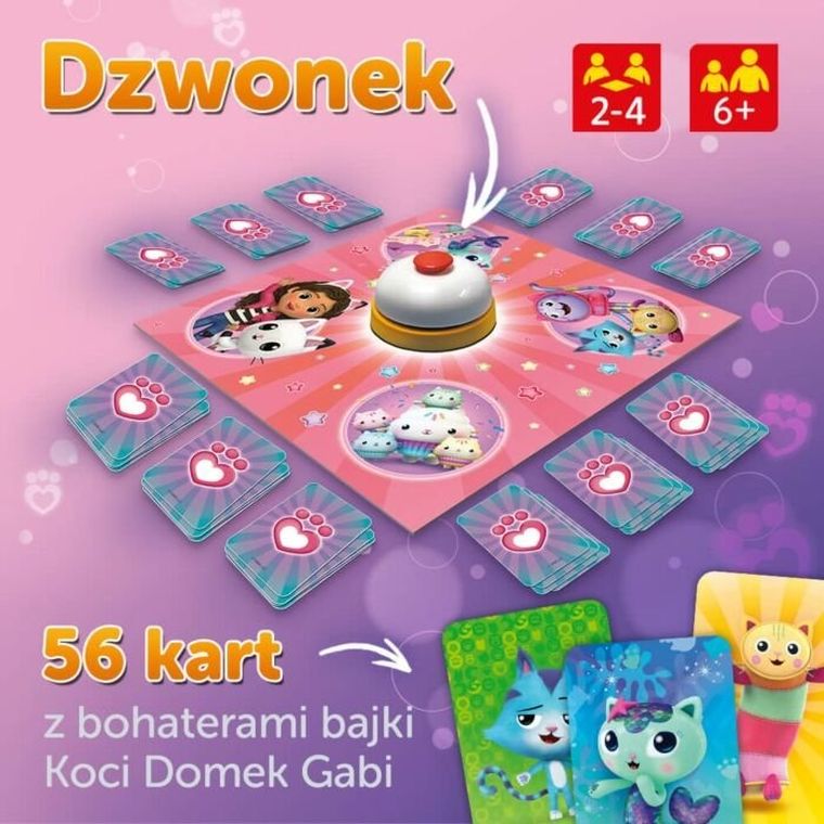 Trefl, Boom Boom, Koci Domek Gabi, familijna gra karciana