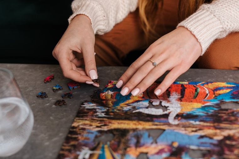 Trefl, Kolorowe balony, puzzle drewniane, 1000 elementów