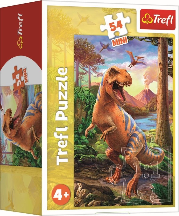 Trefl, Niesamowite dinozaury, puzzle mini, 54 elementy, 1 szt.