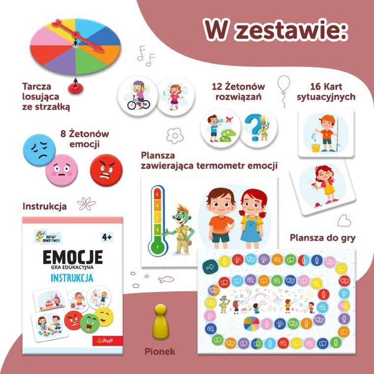 Trefl, Rodzina Treflików, Mały Odkrywca, Emocje, gra edukacyjna