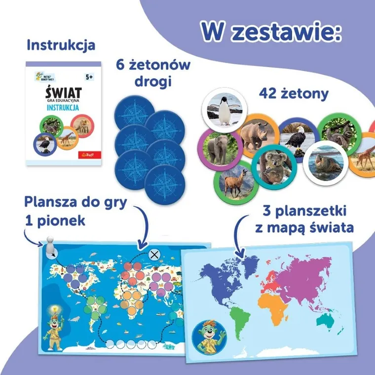 Trefl, Rodzina Treflików, Mały Odkrywca, Świat, gra edukacyjna