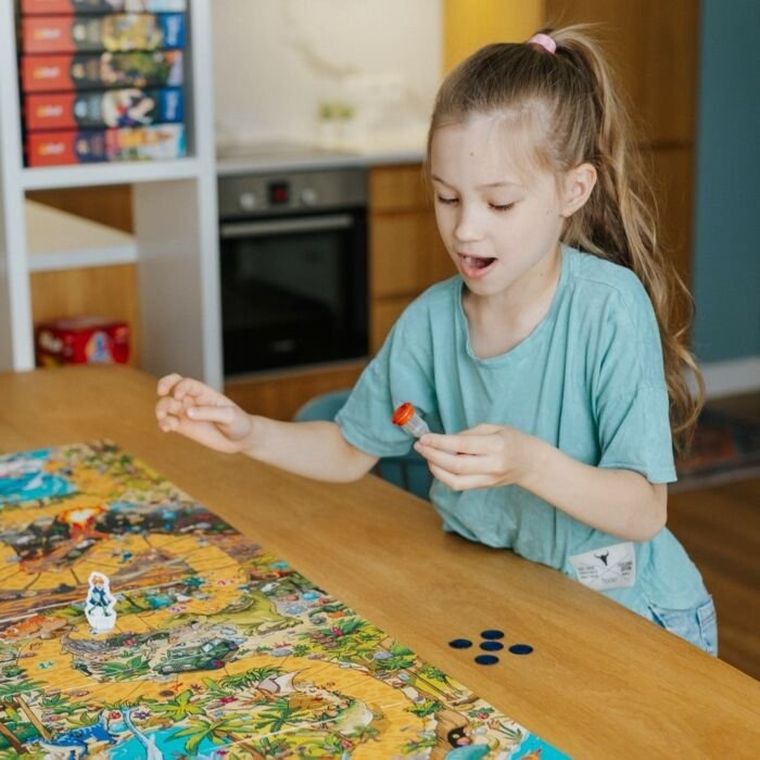 Trefl, Rodzina Treflików, Spy Guy Junior, Dinozaury, gra familijna