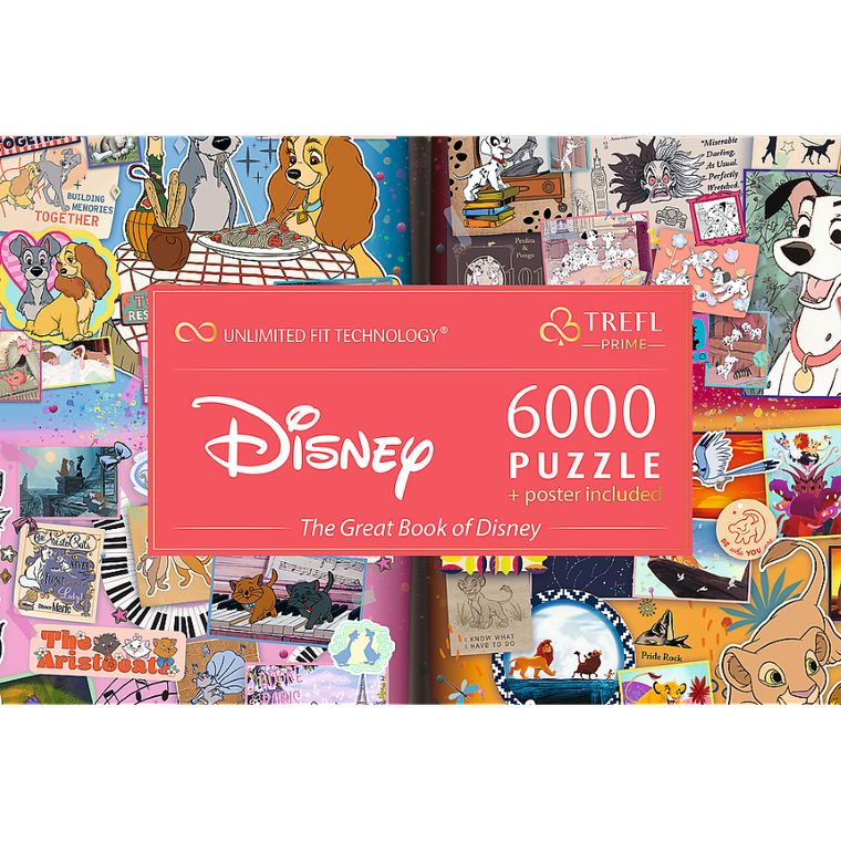 Trefl, The Great Book of Disney, puzzle, 4-1500 elementów