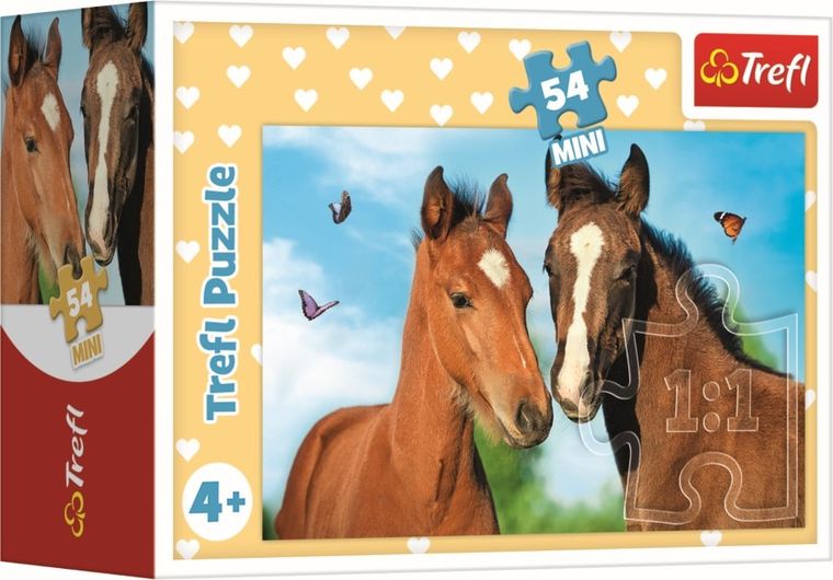 Trefl, Urocze zwierzątka, puzzle mini, 54 elementy, 1 szt.