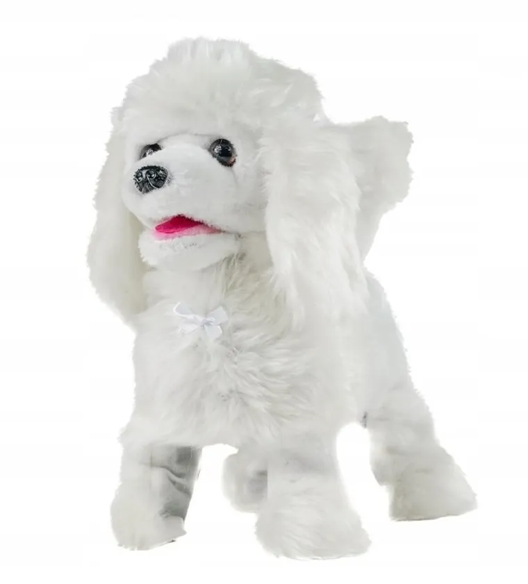 Trifox, pies pudel na smyczy, zabawka interaktywna