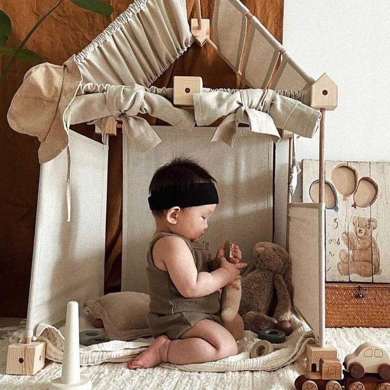 Trigonos, Maxi Trigonos Kernel Kreema, drewniane klocki konstrukcyjnem, 44 elementy