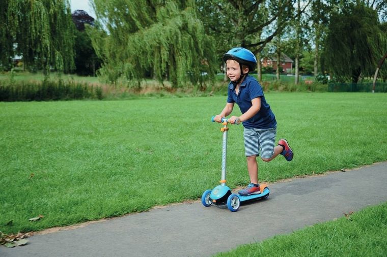 Trunki, składana hulajnoga, niebieska, duża