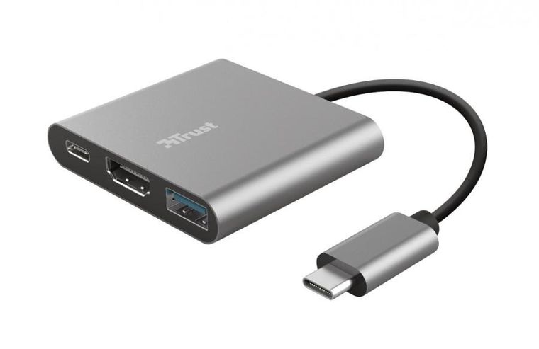 Trust, Dalyx, adapter, USB-C, 3w1