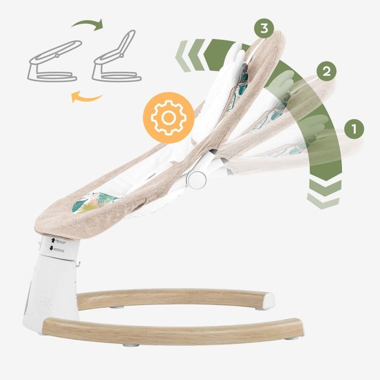 Tulano, Astrid 35, bujaczek leżaczek elektroniczny, beige