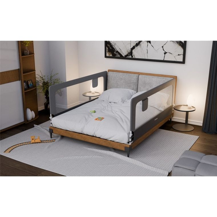 Tulano, Cover 30, barierka ochronna na łóżko, grey, 200 cm