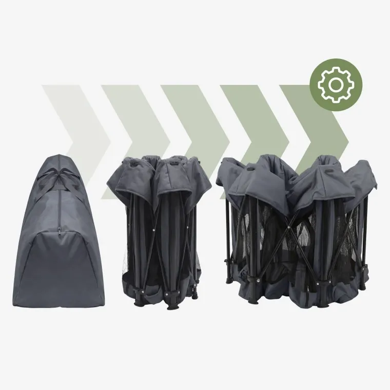 Tulano, Cozy 30, kojec dziecięcy, graphite