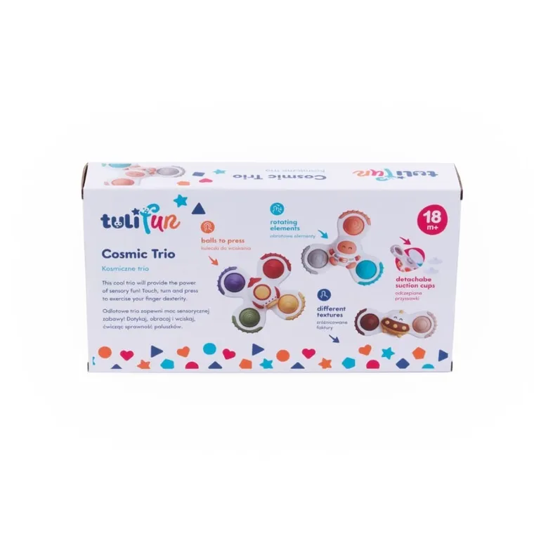 TuliFun, Kosmiczne Trio, zabawka sensoryczna, niebieska