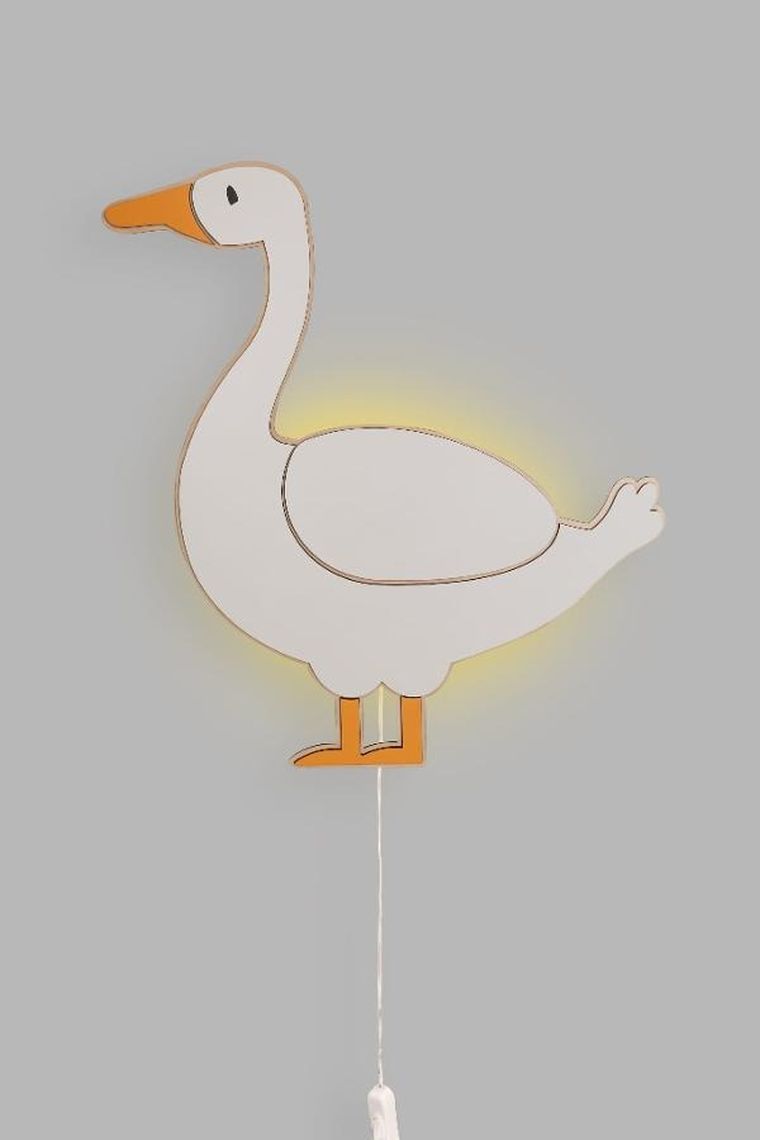tupti.lights, lampka nocna dla dzieci, drewniana, gąska