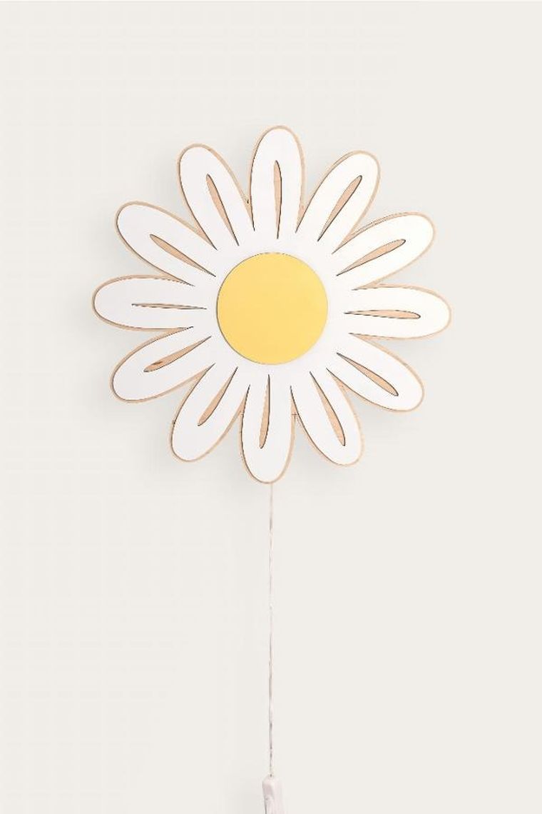 tupti.lights, lampka nocna dla dzieci, drewniana, stokrotka