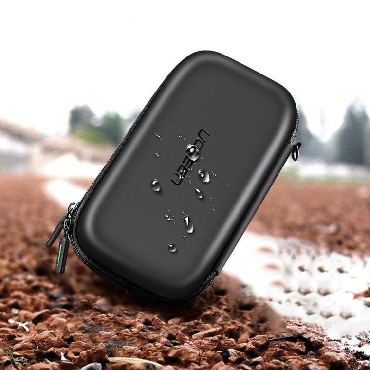 Ugreen, etui na dysk twardy HDD i akcesoria, czarny, 16,5-9,5-4,5 cm