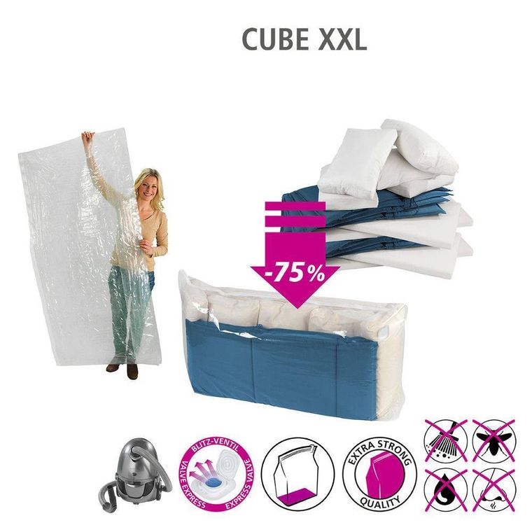 Uniwersalny worek próżniowy, Cube XXL, 90-180-50 cm