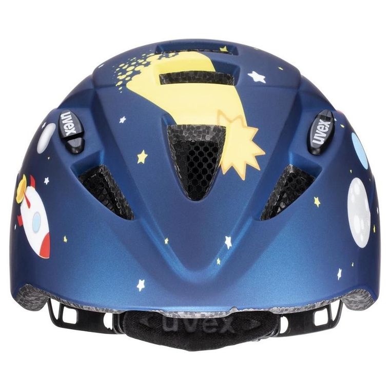 Uvex, Kid 2 CC, kask rowerowy, dziecięcy, dark blue rocket, 46-52 cm