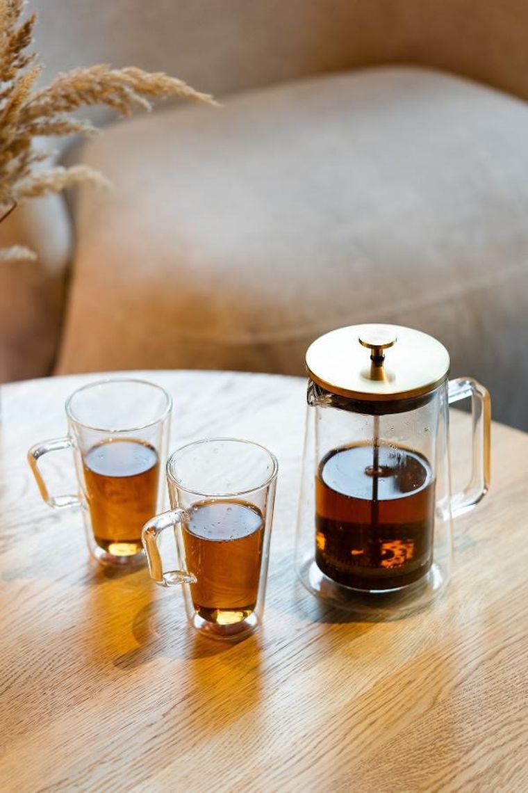 Vialli Design, zaparzacz do herbaty, 1000 ml, Diva złoty mat