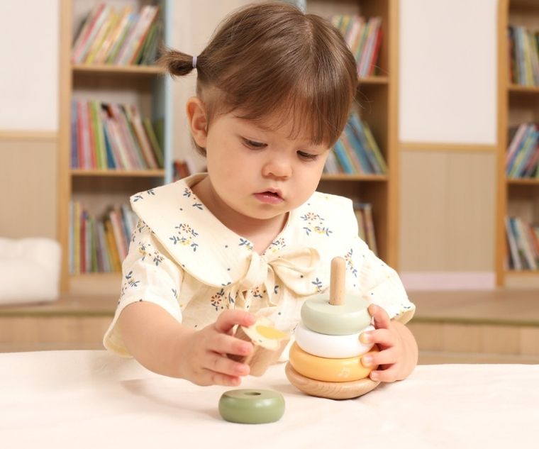 Viga, PolarB, drewniana wieża do układania, Ptaszek