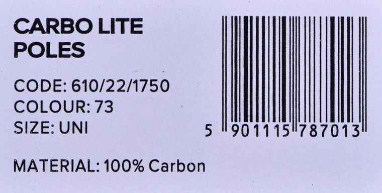 Viking, Carbo Lite, kije trekingowe, czarno-limonkowe