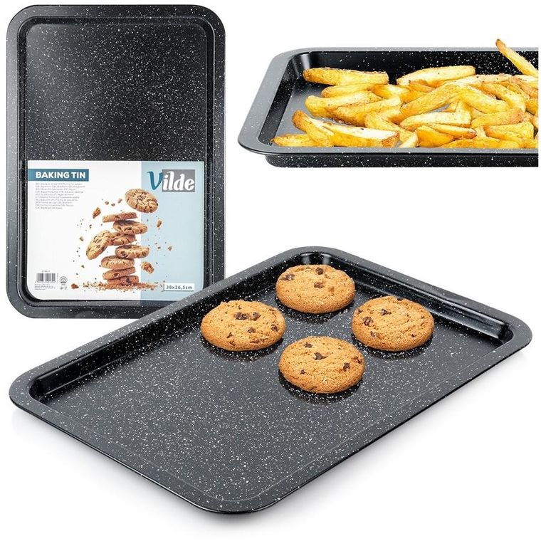 Vilde, blacha do pieczenia, granitowa, 38-26,5-1,5 cm