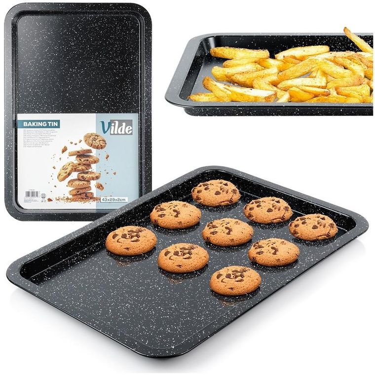 Vilde, blacha do pieczenia, granitowa, 43-29-2 cm