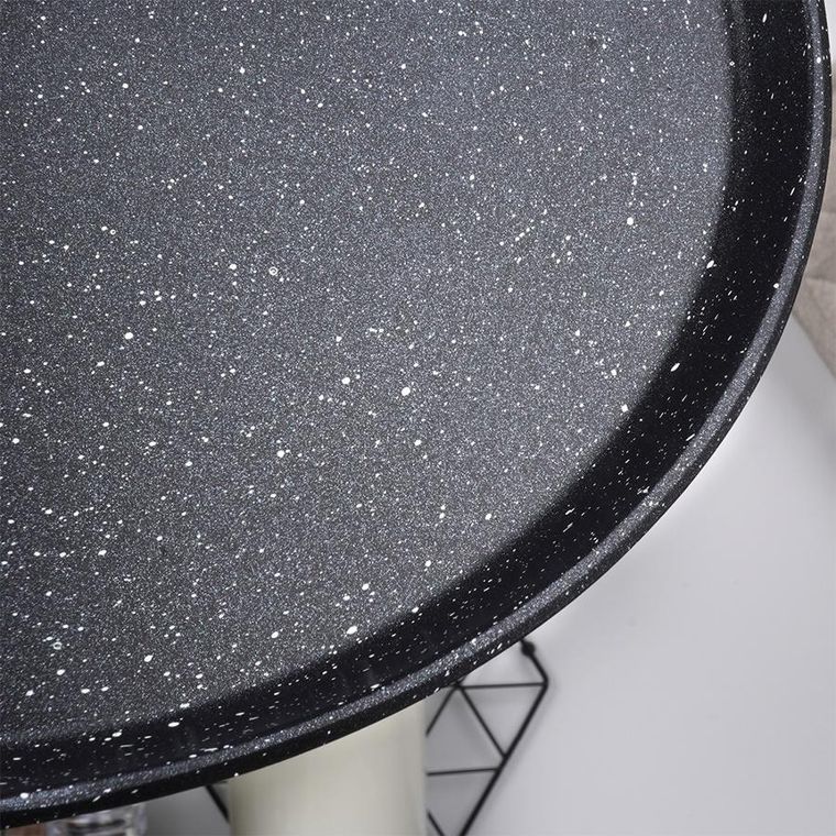 Vilde, Black&Wood, patelnia do naleśników granitowa, 24 cm