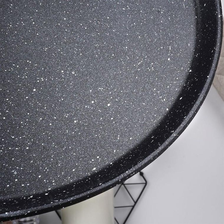 Vilde, Black&Wood, patelnia do naleśników, granitowa, 26 cm