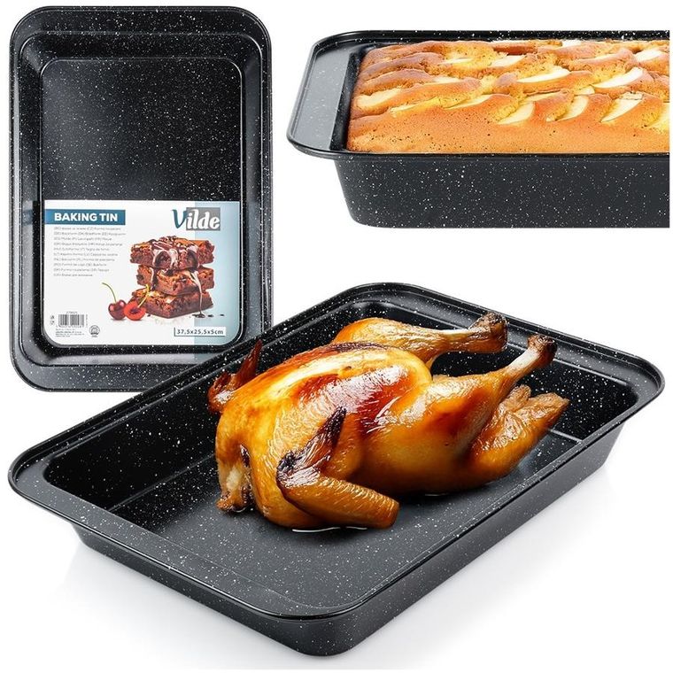 Vilde, brytfanna, granitowa, 37,5-25,5-5 cm