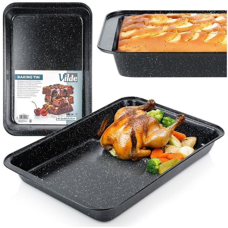 Vilde, brytfanna, granitowa, 47,5-32-5,5 cm