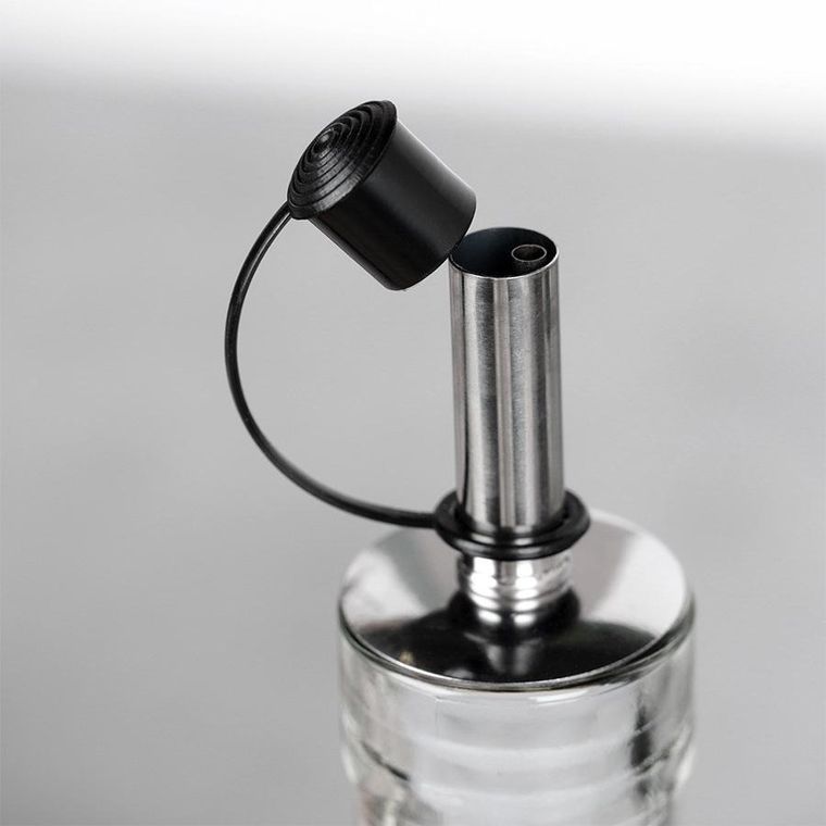 Vilde, butelki na oliwę i ocet, szklane, czarne, 300 ml, 2 szt.