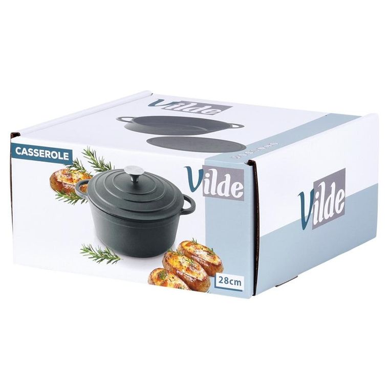 Vilde, Cast Line, garnek z pokrywką, żeliwny, 5,9l