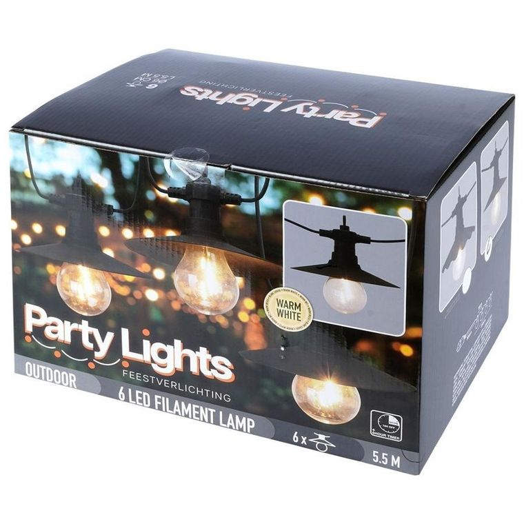 Vilde, girlanda ogrodowa led, 6 szt., 5.5 m