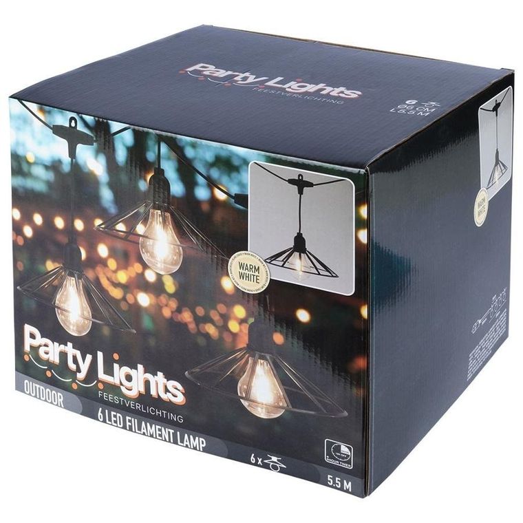 Vilde, girlanda ogrodowa led, 6 szt., 5.5 m