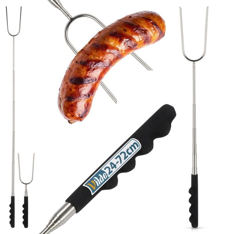 Vilde, kij na ognisko, rozkładany stalowy, 24-72 cm