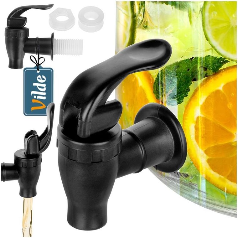 Vilde, kranik do słoja na napoje, czarny