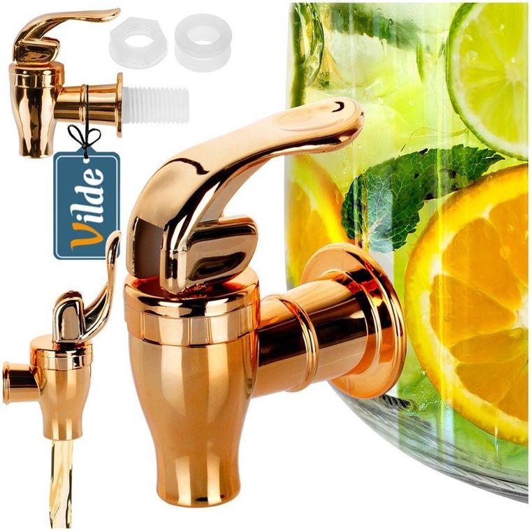 Vilde, kranik do słoja na napoje, miedziany