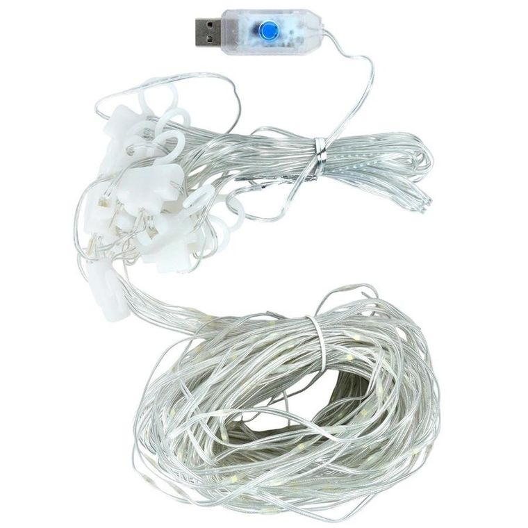 Vilde, kurtyna świetlna z pilotem, 300 LED, 3m