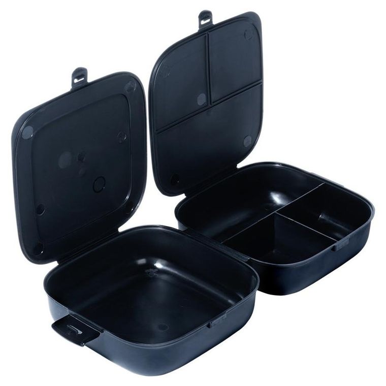 Vilde, lunchbox dzielony, czarny, 2-700 ml