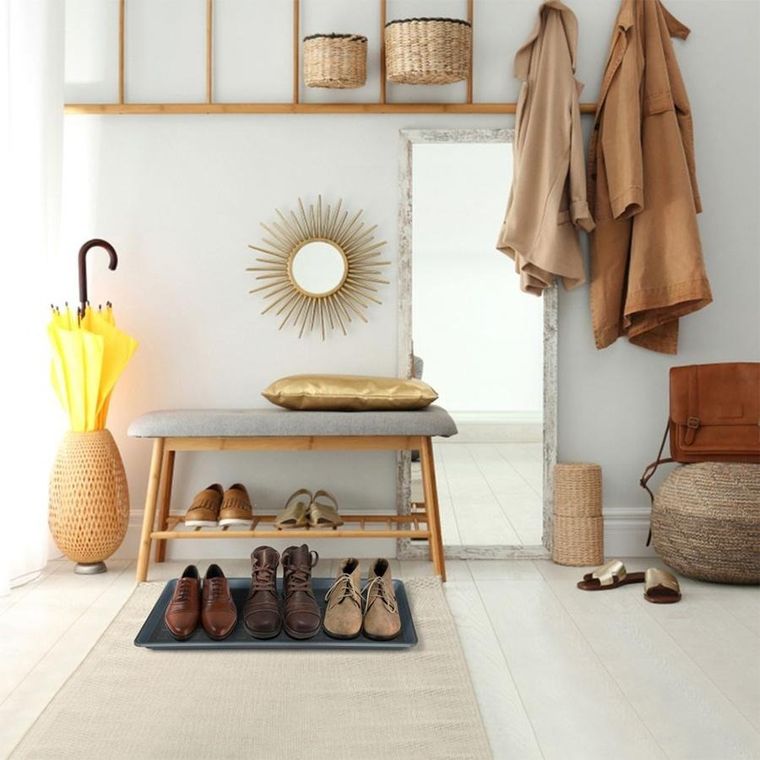 Vilde, mata na buty, szara, 70-35 cm