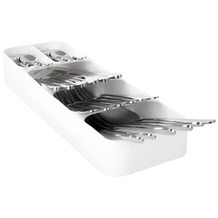 Vilde, organizer do szuflady na sztućce, biały, 39-11.5-5.5 cm