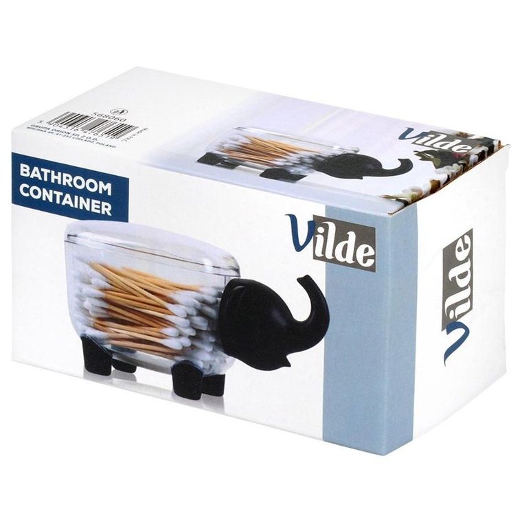 Vilde, pojemnik na patyczki i płatki kosmetyczne, 15,5 cm